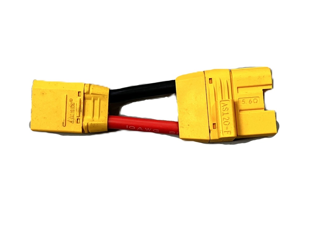 CABLE BATTERY ADAPTOR AS120-F TO XT90-M V1.0.0.0