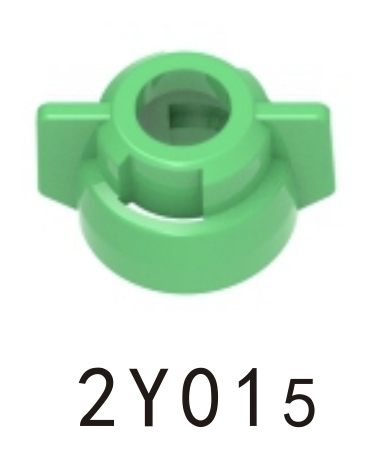 [SY-NL-OS-009-01-00] SPRAY NOZZLE ROUND QUICK RELEASE CAP GREEN (2Y015)